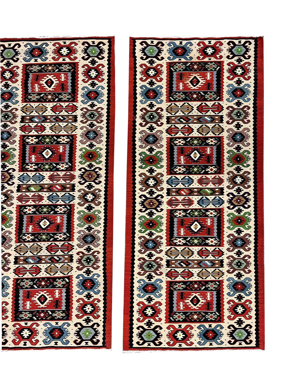 photo for sale Pair Of Vintage Turkish Kilim Runners