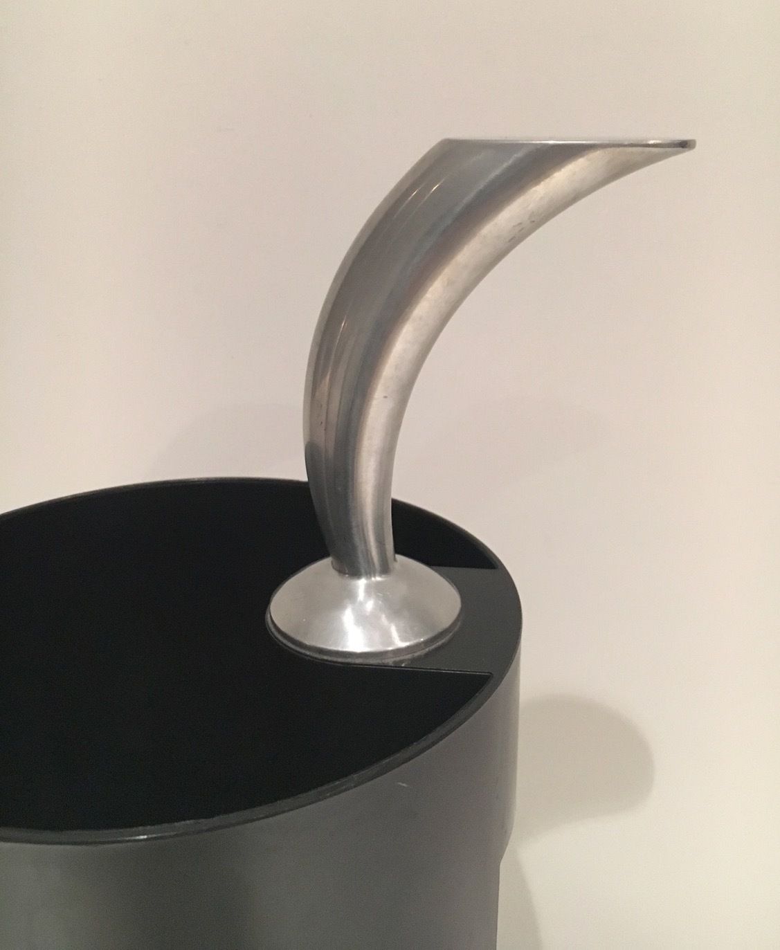 "Golf" Umbrella Stand In Black Plastic And Chrome photo Home Decor