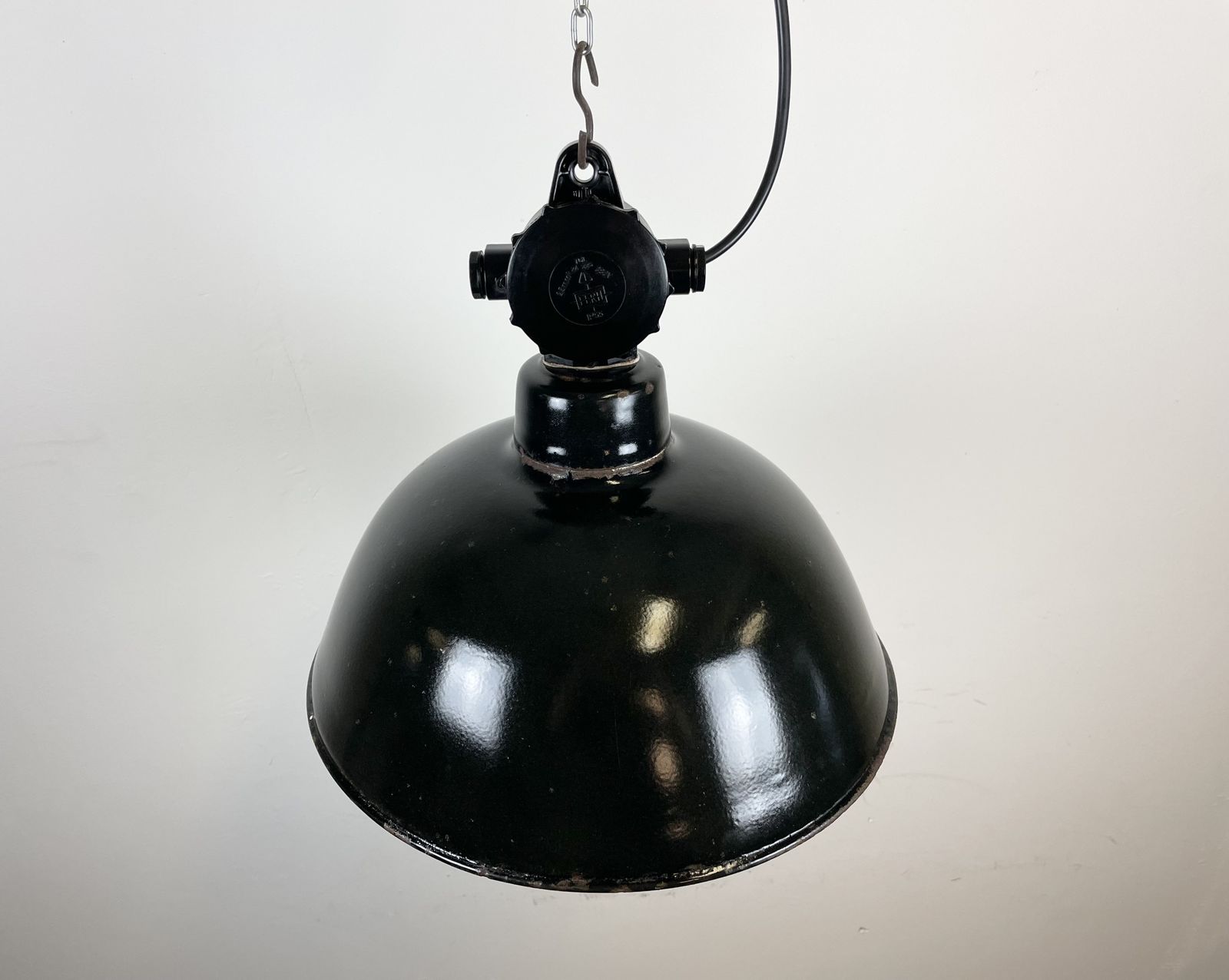 photo buy East German Enamel Factory Light By Lbd Veb Leuchtenbau Dresden, 1950s, 4x