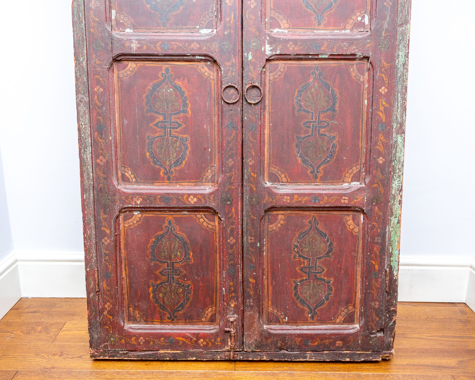 Antique Indian Mirror Jali Window Mirror Large Decorative Wrought Iron Raj Era Victorian photo Home Fixtures