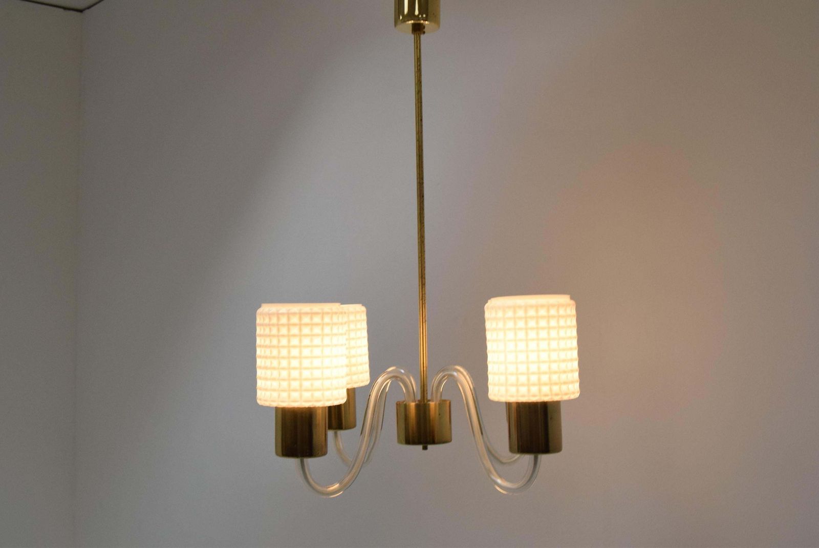 Mid Century Chandelier/Kamenicky Senov,1970's. photo 485.0