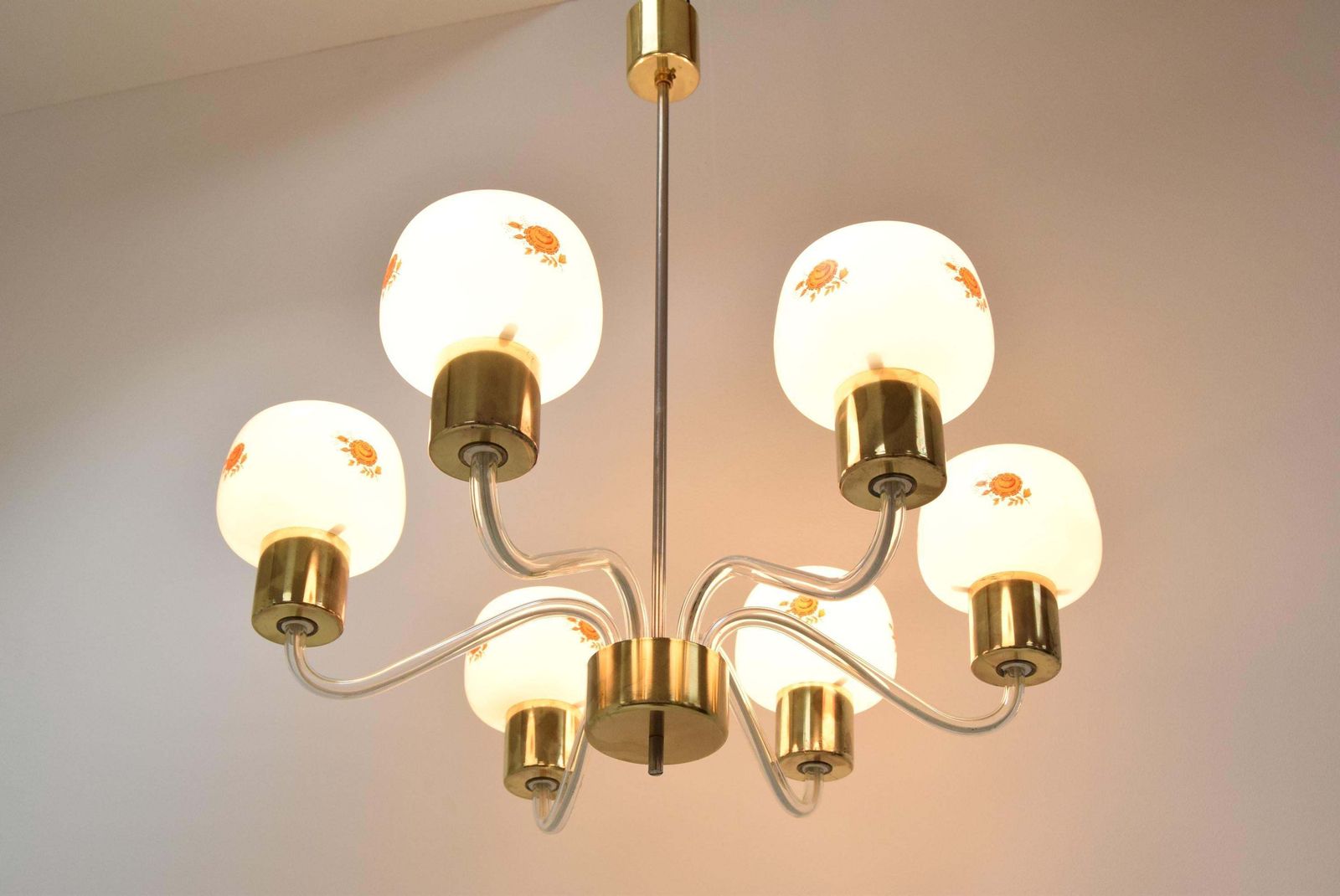 Mid Century Chandelier/Kamenicky Senov,1970's. photo for sale