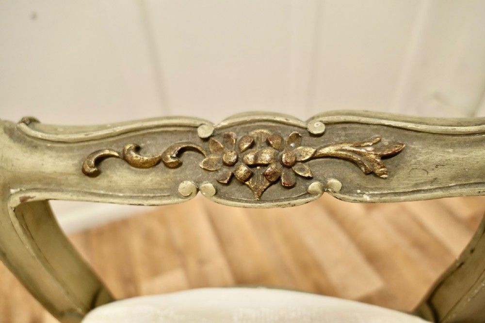 Original Painted French Louis Philippe Boudoir Window Seat photo vinterior