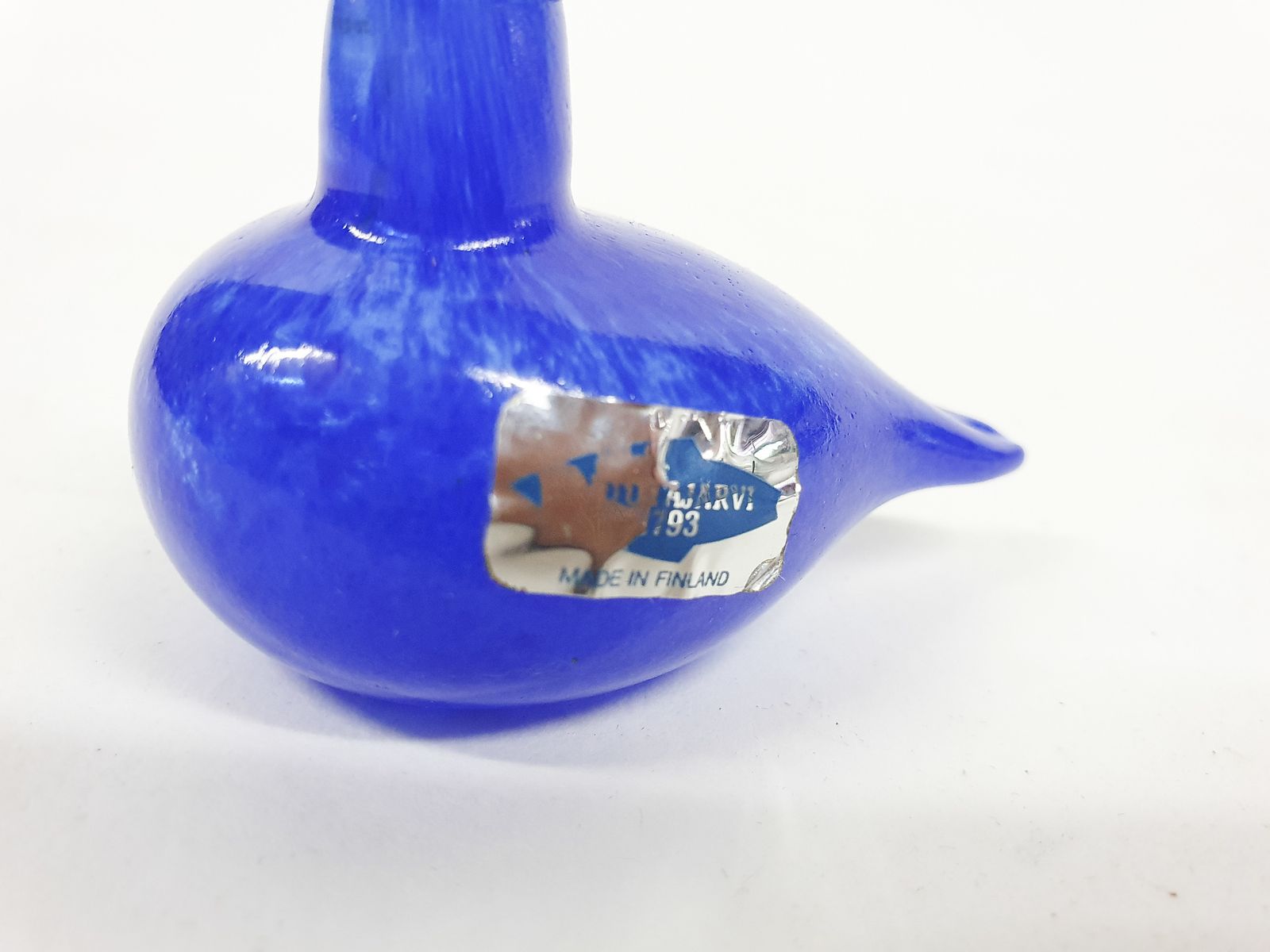 Oiva Toikka Voor Iittala, Blauw Glazen Vogeltje, Finland, Ca. Jaren 1970 photo buy