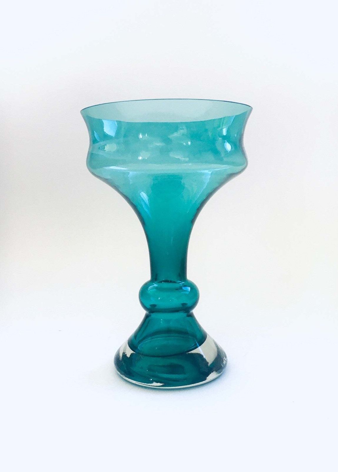 Mid Century Scandinavisch Design Glazen Trompetvaas, Finland Ca. Jaren 1960 photo furniture
