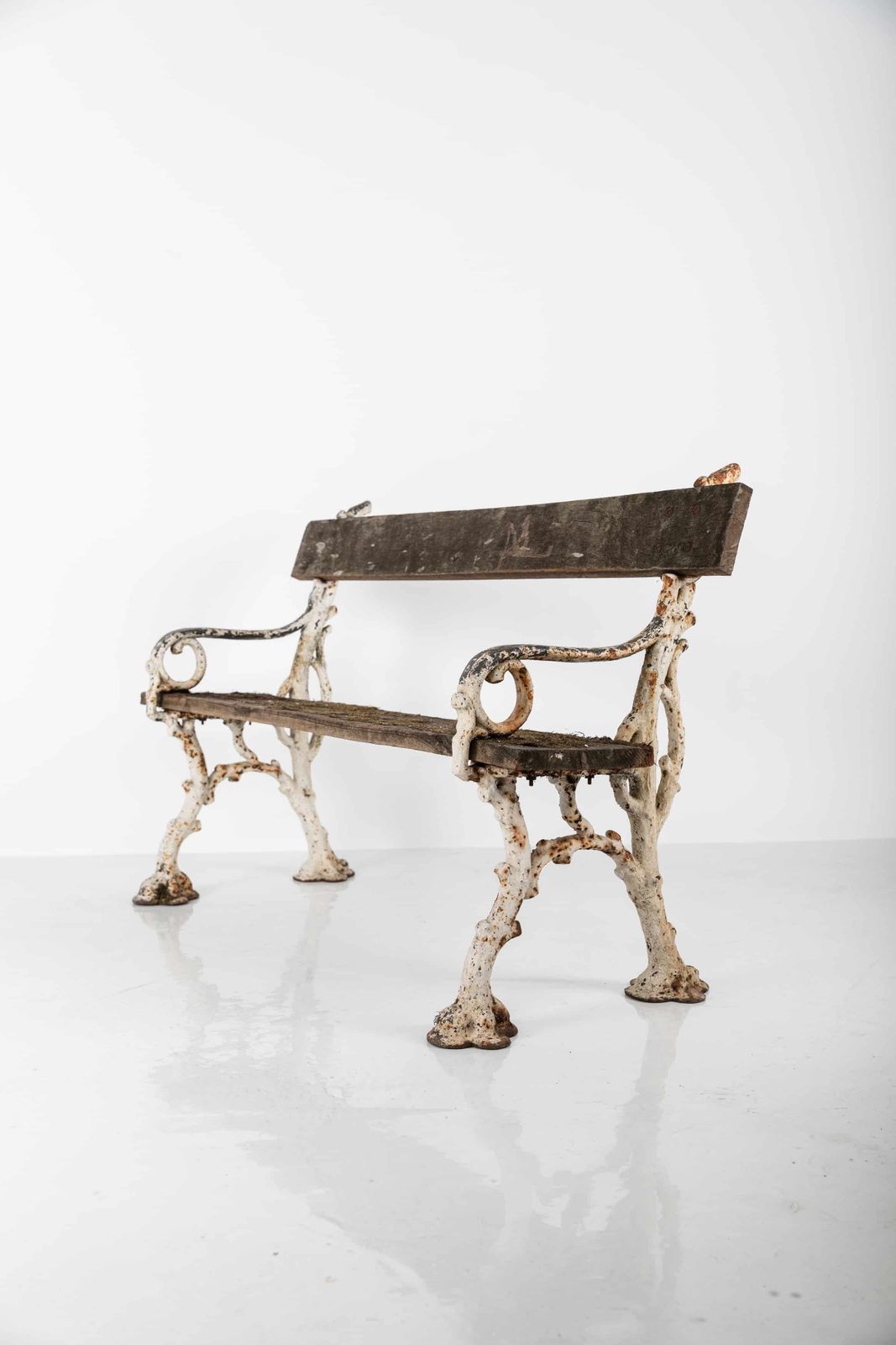 Victorian Coalbrookdale 'Faux Bois' Garden Bench