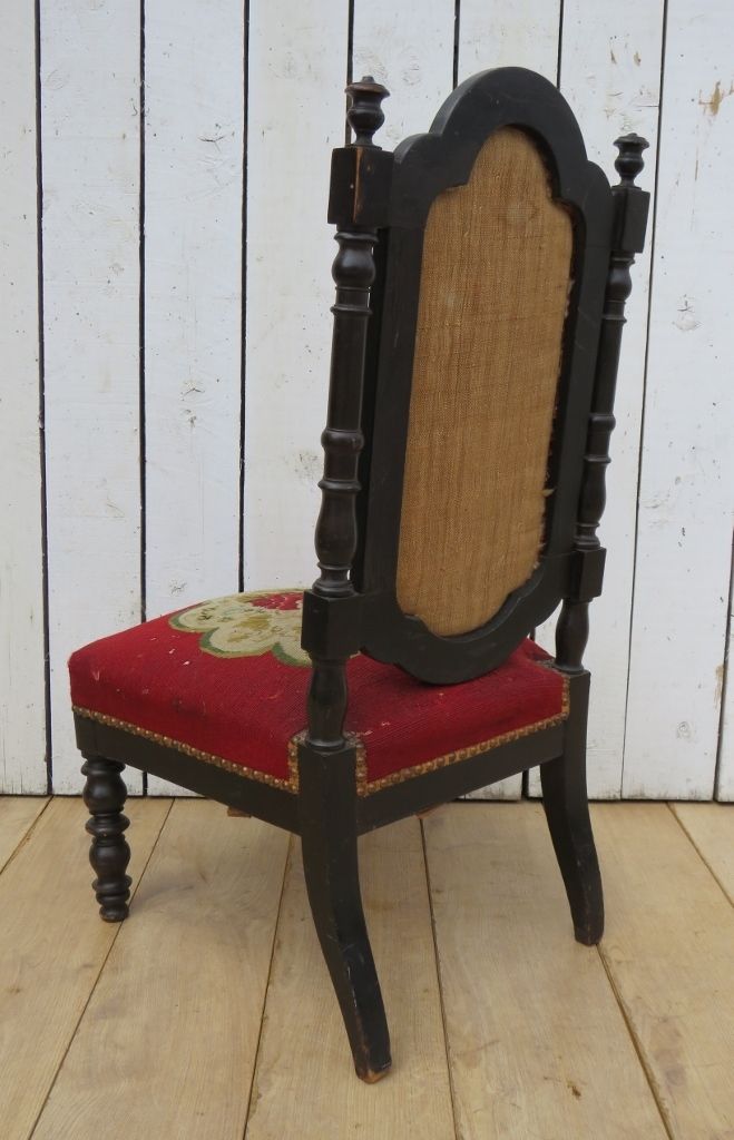 Antique French Prie Dieu Prayer Chair photo for sale