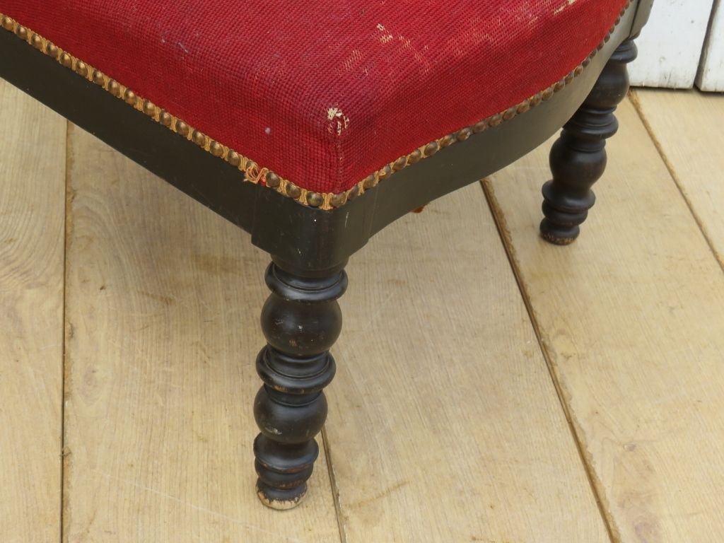 Antique French Prie Dieu Prayer Chair photo vinterior