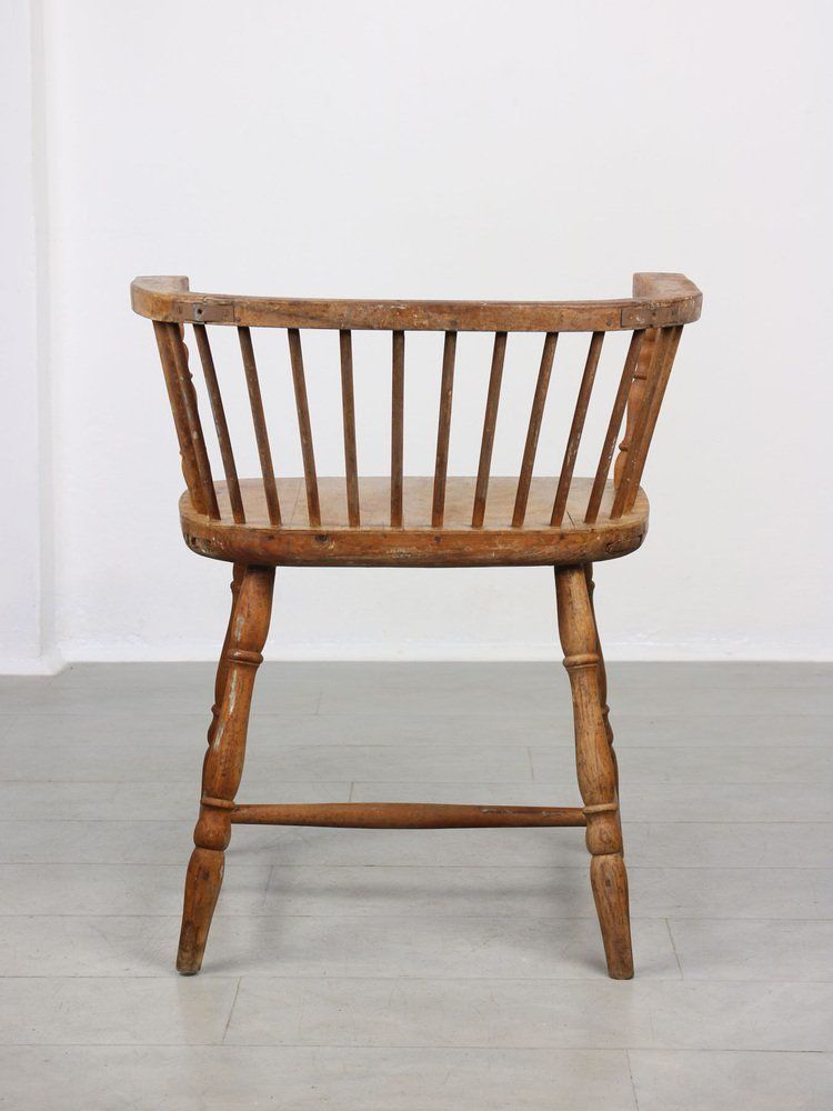 3357.0 Antique Windsor Chairs With Low Back, Set Of 2 photo