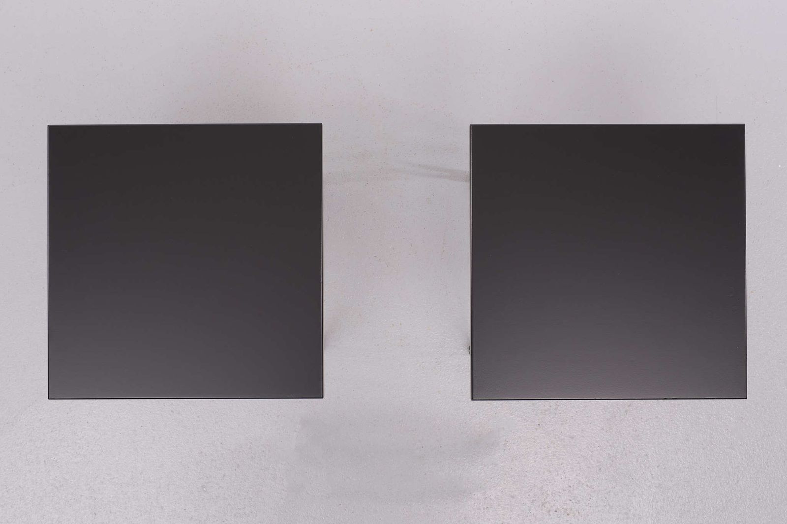 photo furniture Two Scandinavian Hairpin Legs Side Tables 1970s