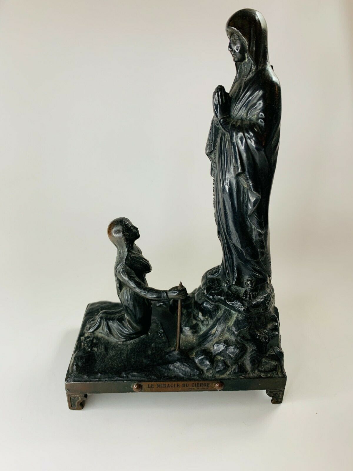 photo for sale Musical Virgin Mary Bernadette Statue Our Lady Of Lourdes Le Miracle Du Cierge