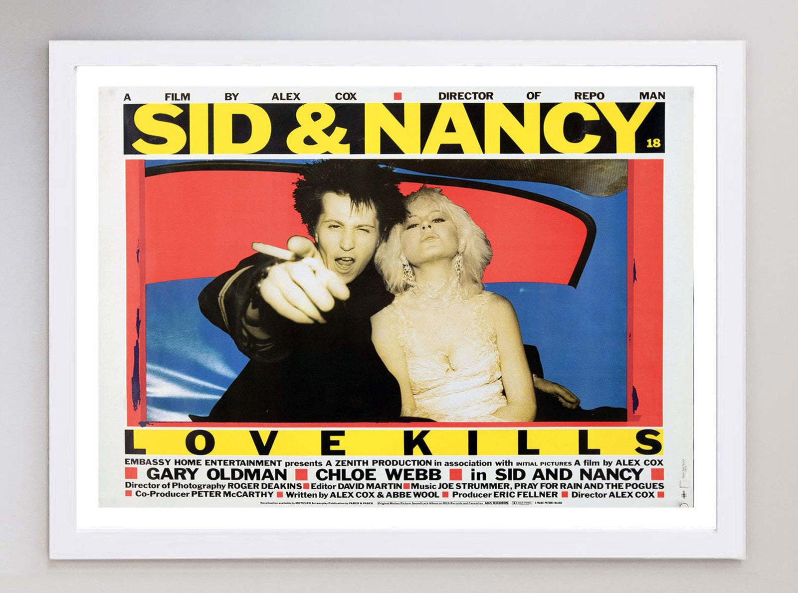 Sid & Nancy Original Vintage Poster photo for sale