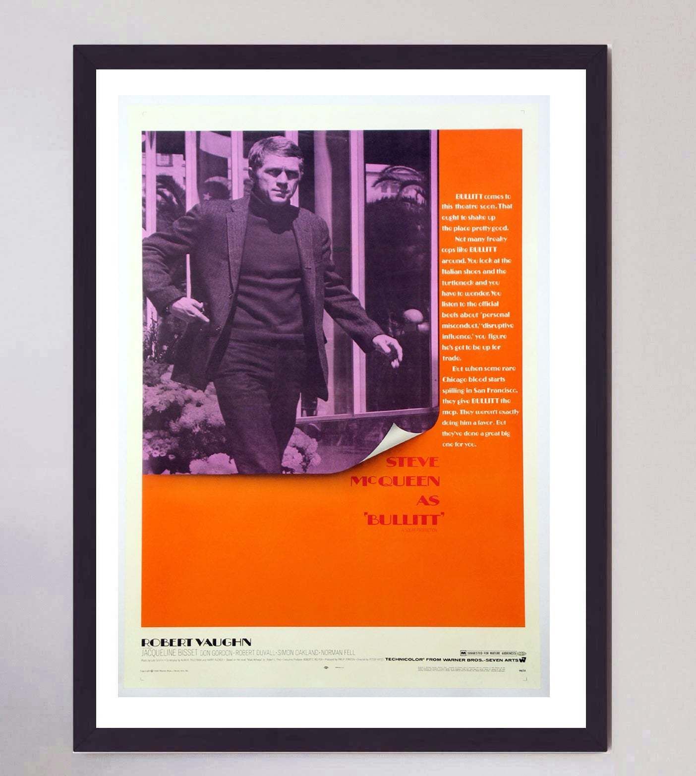 Bullitt Original Vintage Poster photo furniture