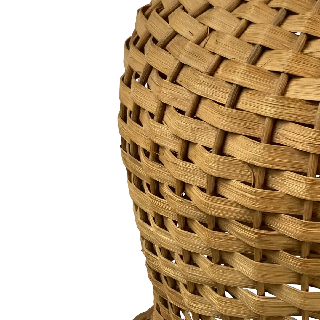 1051.44 Midcentury Scandinavian Rattan Wicker Mushroom Floor Lamp, 1960s photo