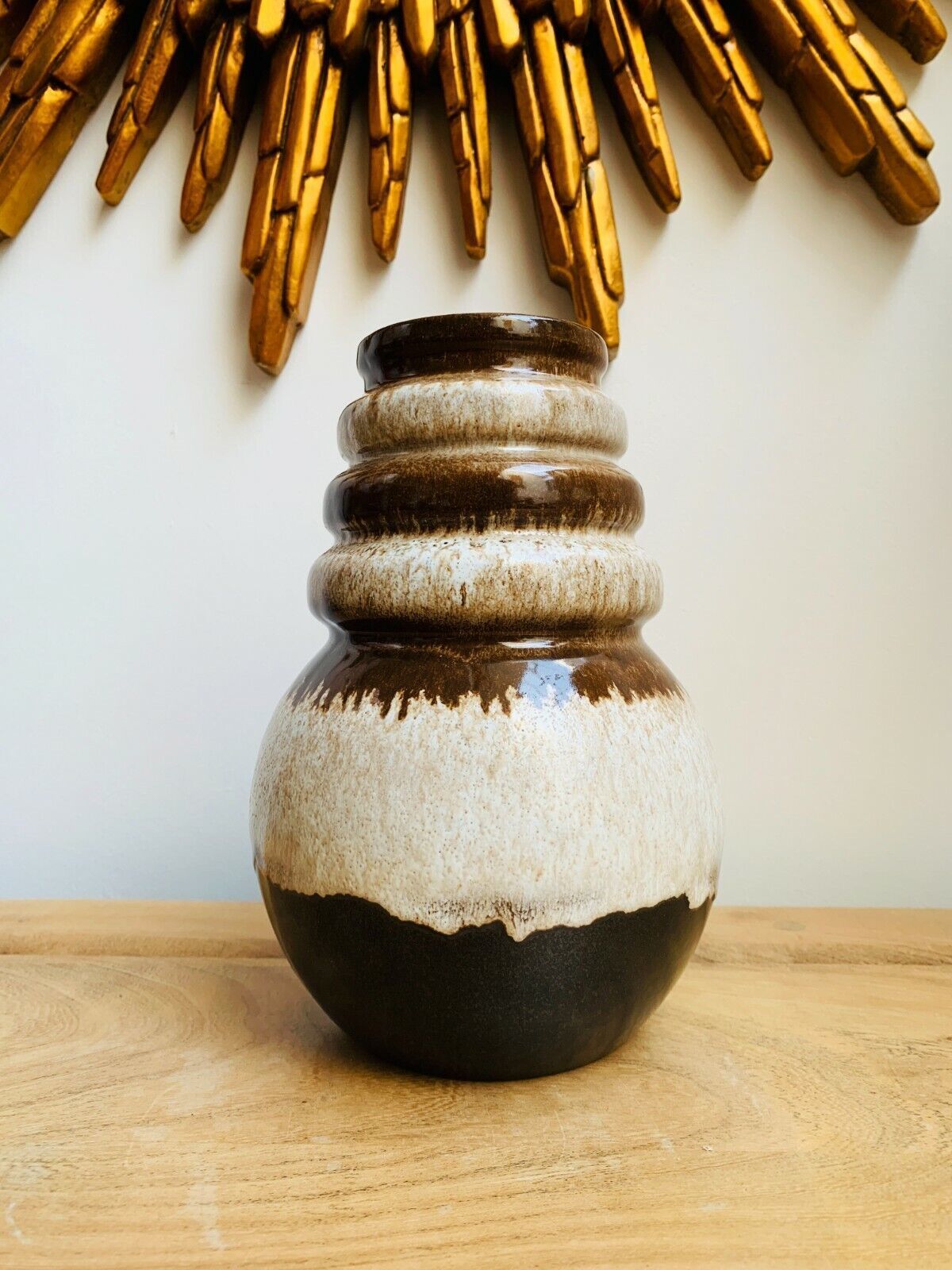 West German Fat Lava Vase 269 22 Vintage Scheurich Keramik Vase  Mid Century photo furniture