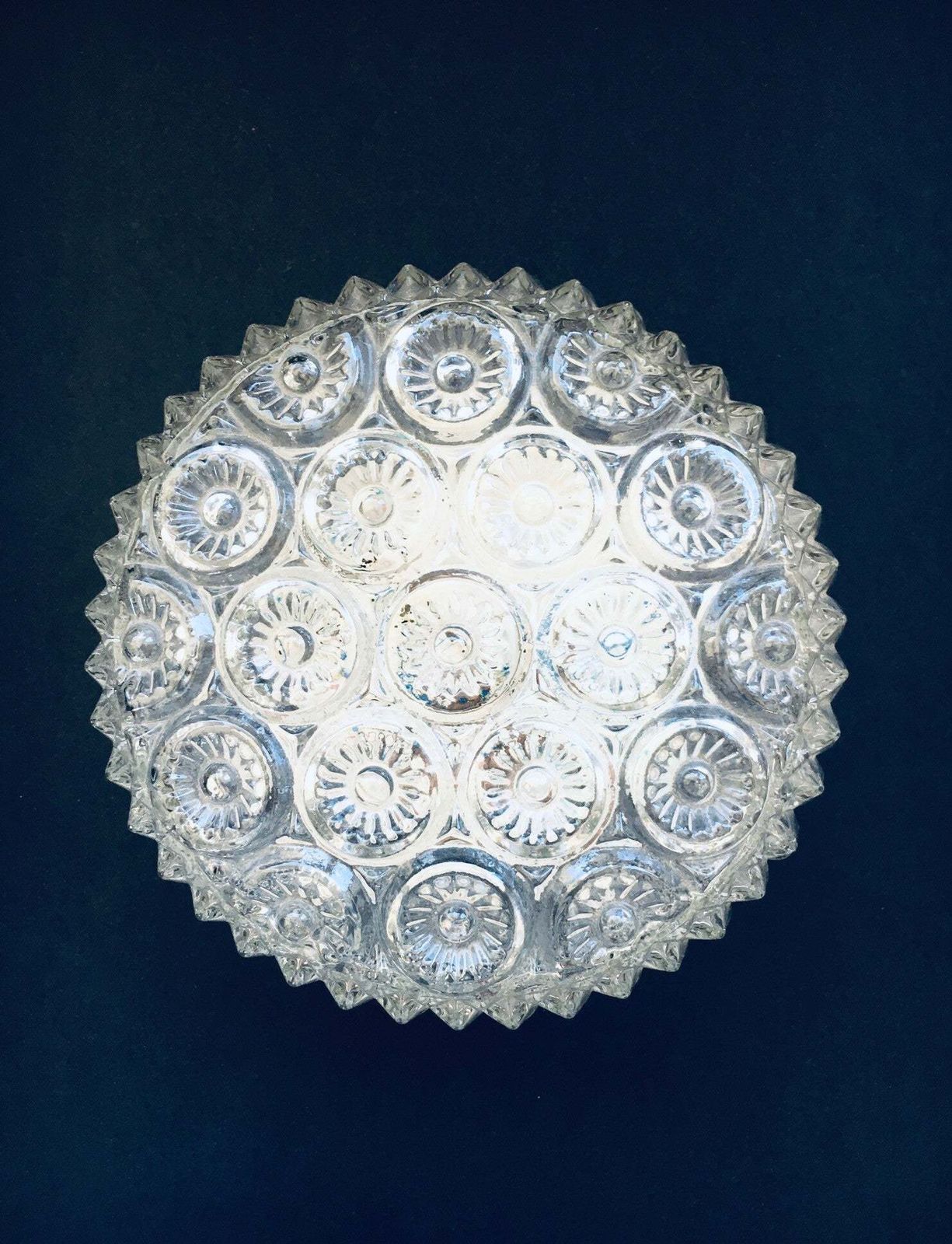 1970's S Flower Glass Wall Lamp By Massive photo for sale