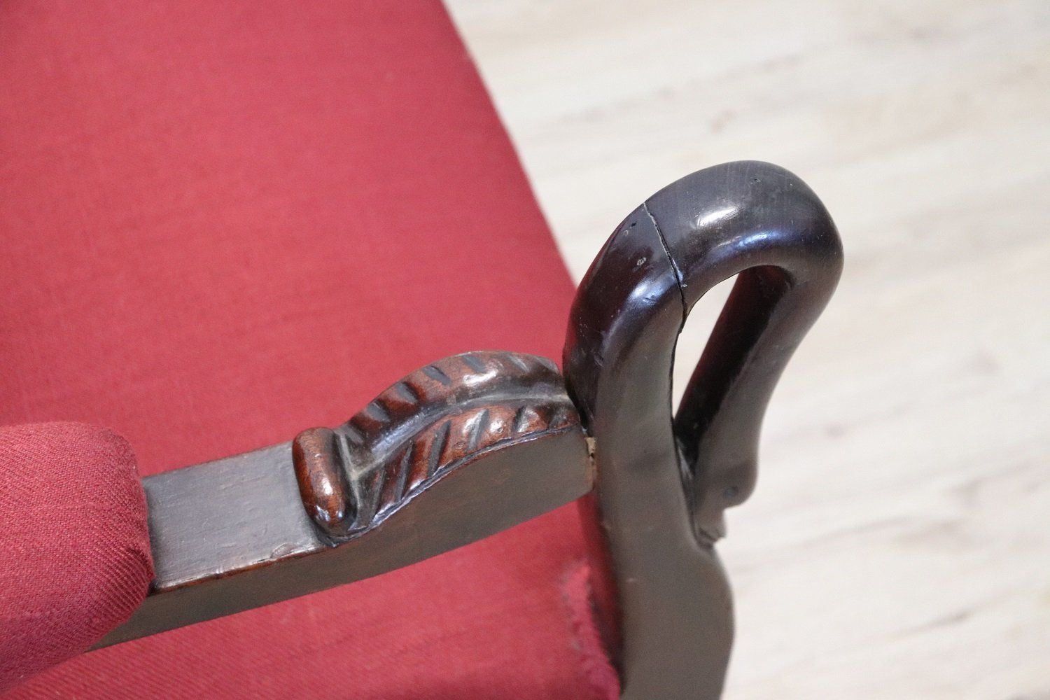Antique Walnut Armchair, 1840s photo furniture