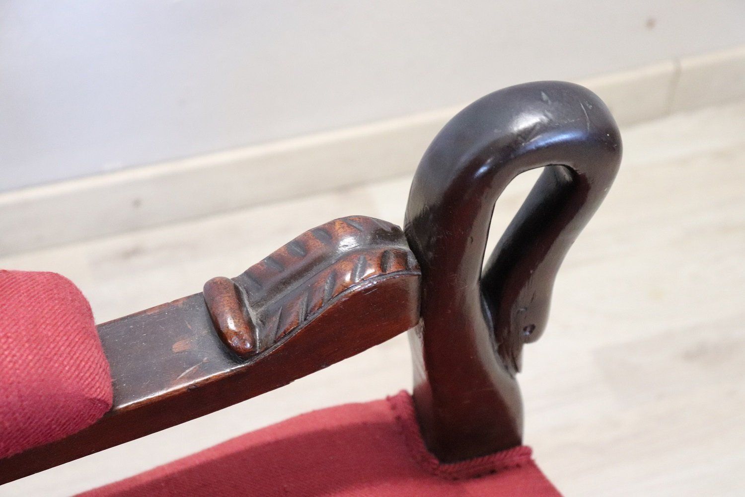 Antique Walnut Armchair, 1840s photo vintage