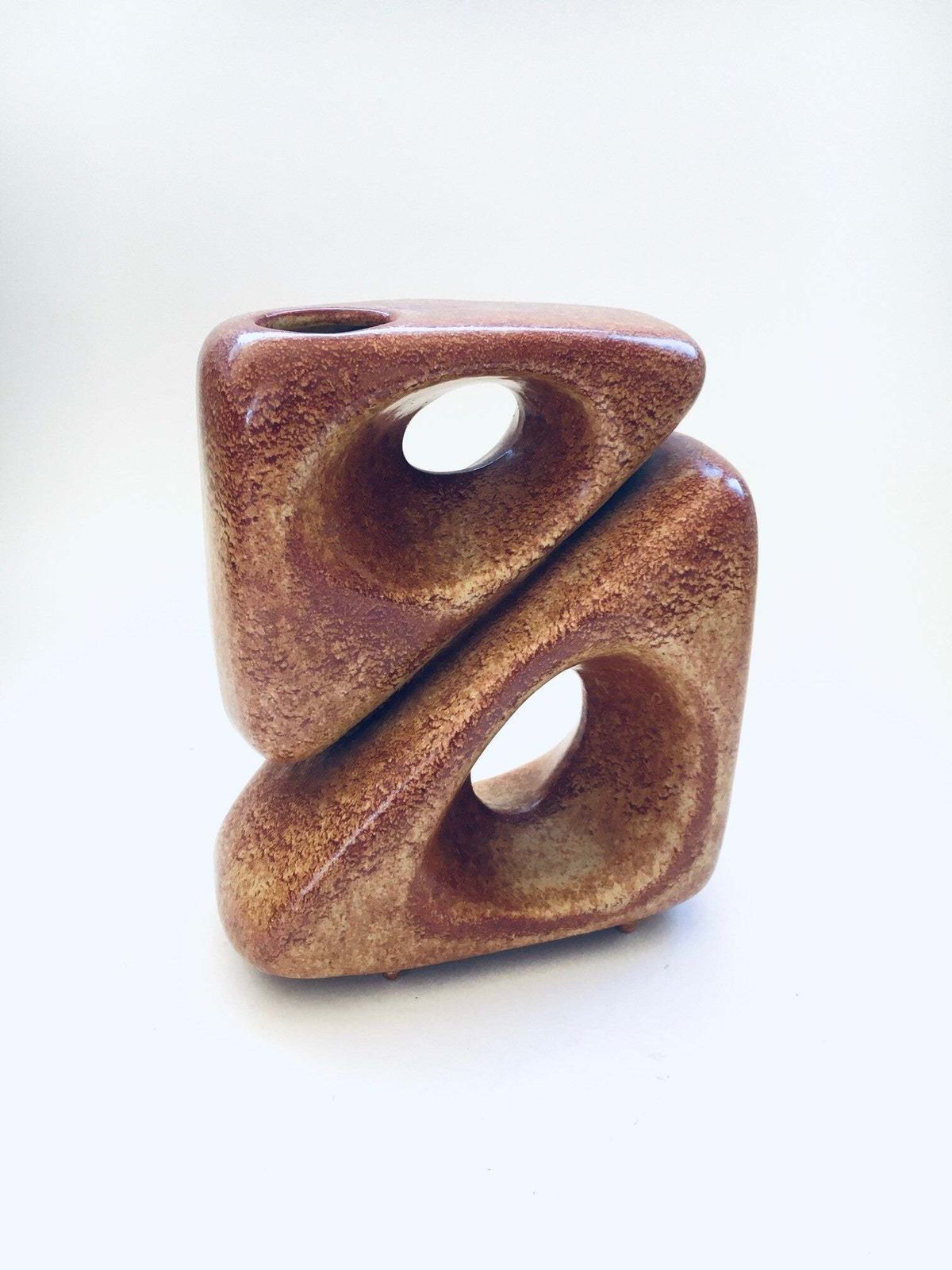 Abstract Vase By Roberto Rillon For Bertoncello Ceramiche, Italy 1960's