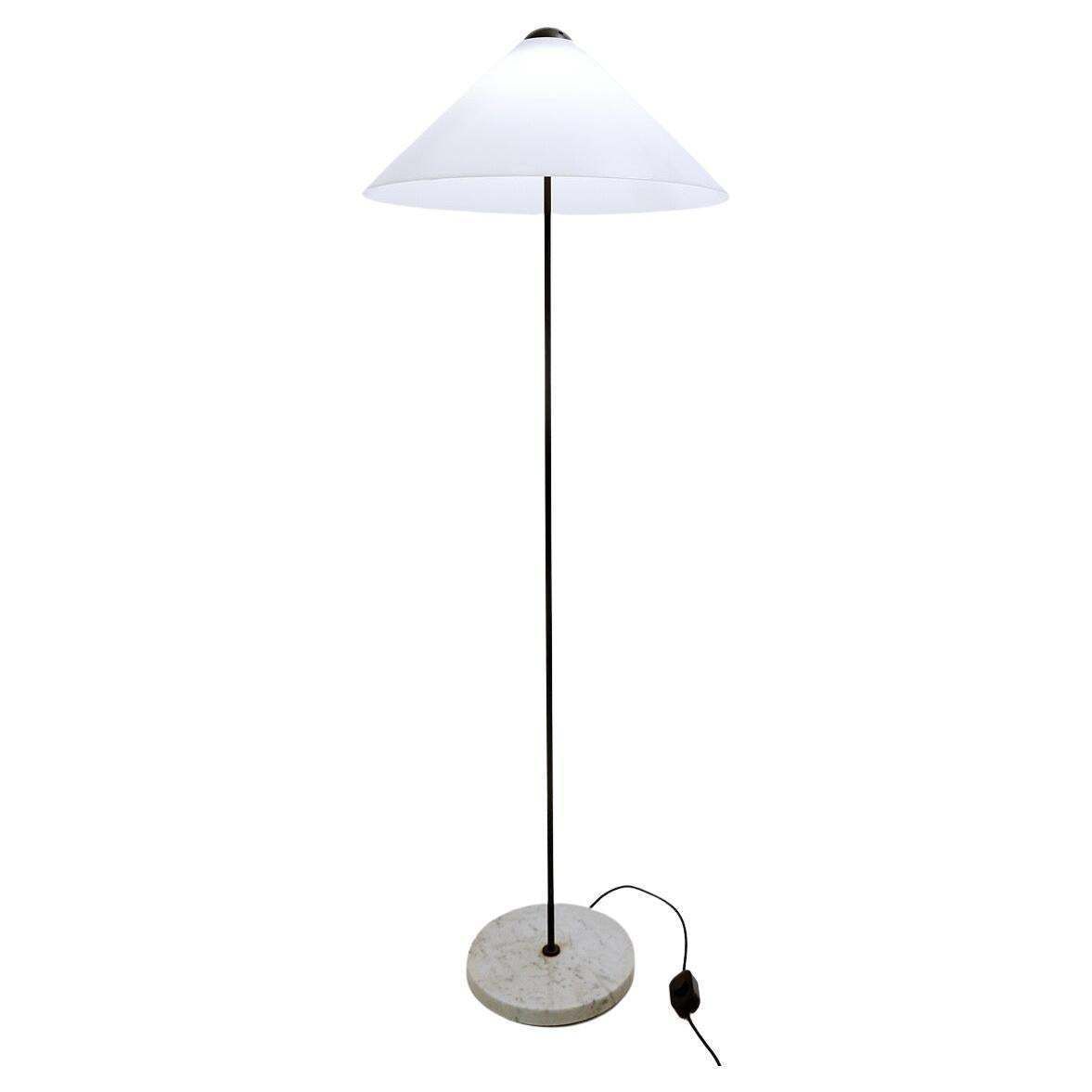 Mid Century Modern Floor Lamp "Snow" By Vico Magistretti For O Luce, Italy, 1970