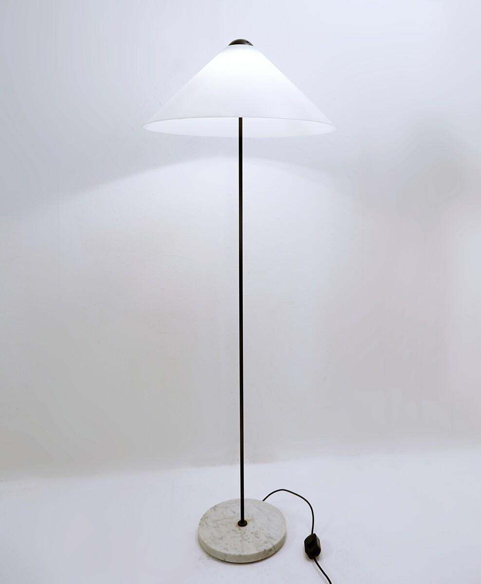 photo for sale Mid Century Modern Floor Lamp "Snow" By Vico Magistretti For O Luce, Italy, 1970