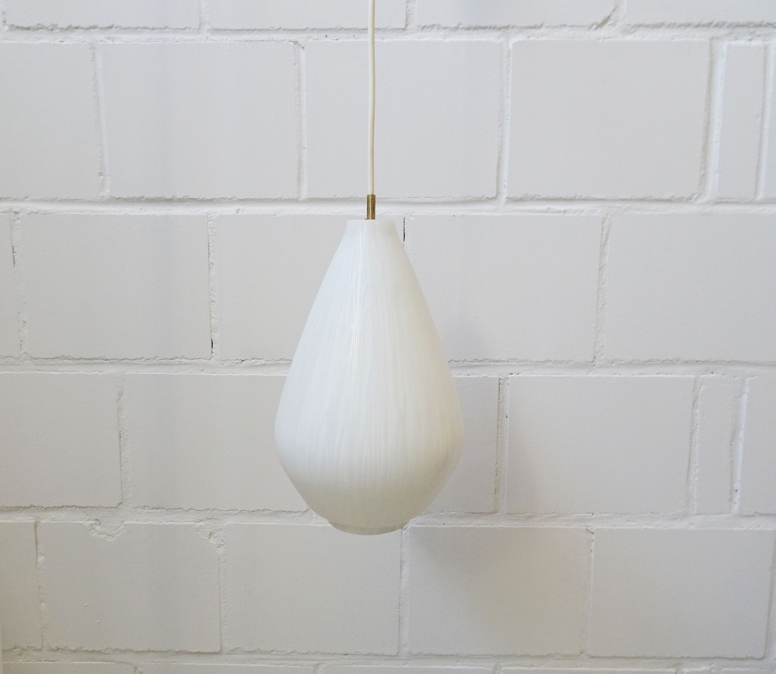 Glass Pendant Lamp, 1950s, Vintage photo buy