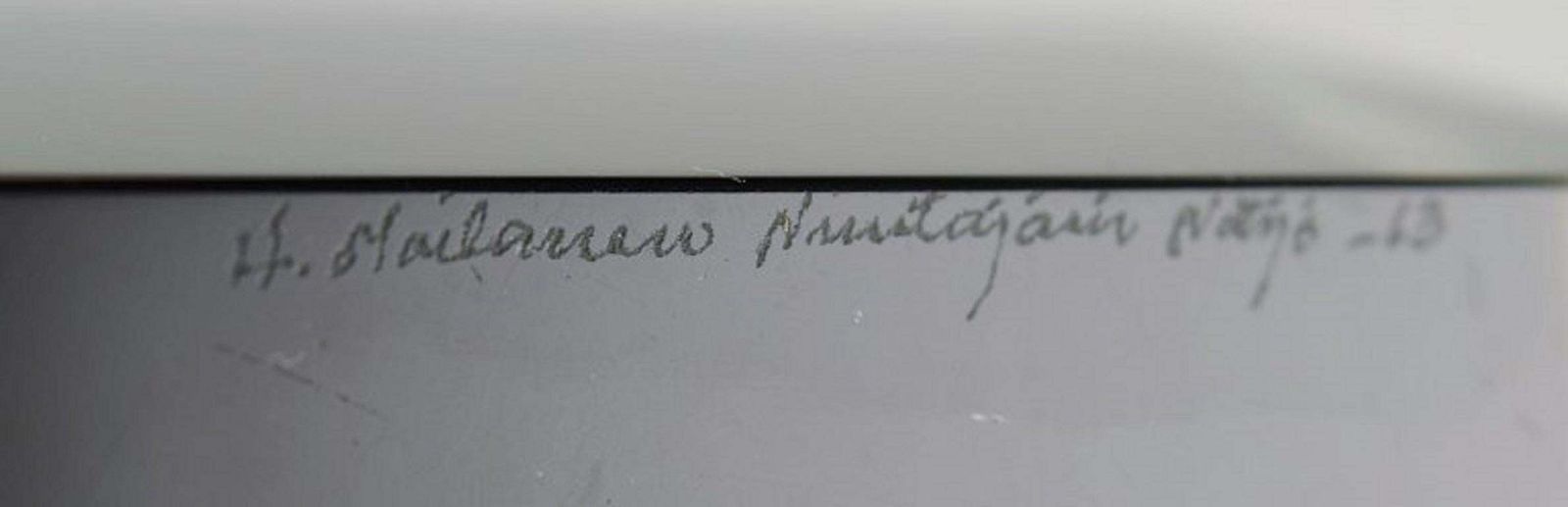 Harry Moilanen '1931 1991' For Nuutajärvi Notsjö, Vase In Art Glass photo vinterior