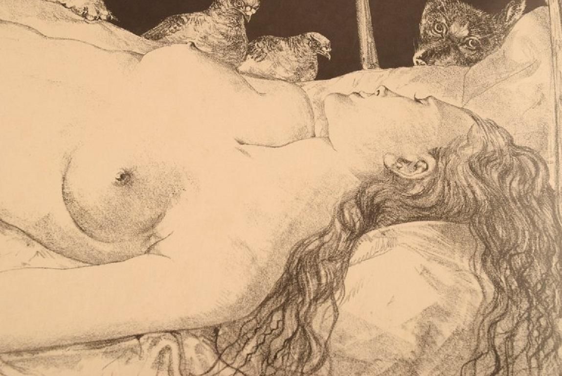 Leonard Tsuguharu Foujita (1868 1968). Le Rêve Lithography On Arches Paper. photo vinterior