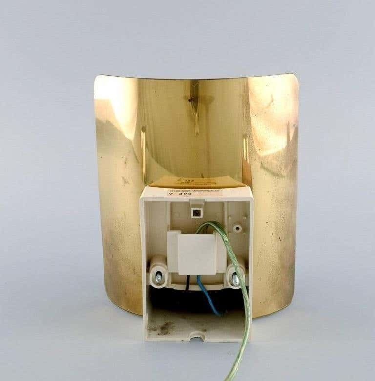 Hans Agne Jakobsson For A / B Markaryd, Wall Lamp In Brass And Lacquered Metal photo buy