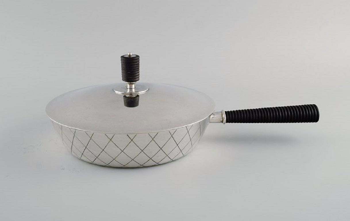 Sigvard Bernadotte For Georg Jensen, Rare Casserole In Sterling Silver photo Home Decor
