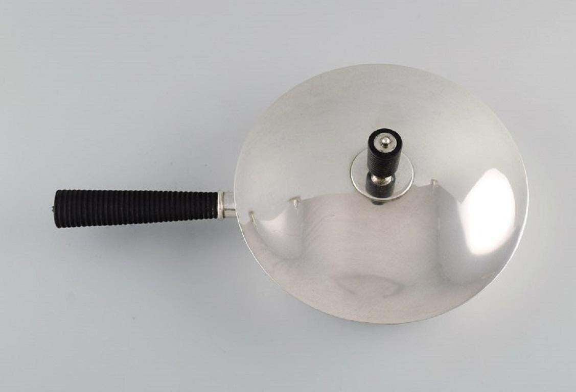 Sigvard Bernadotte For Georg Jensen, Rare Casserole In Sterling Silver photo buy
