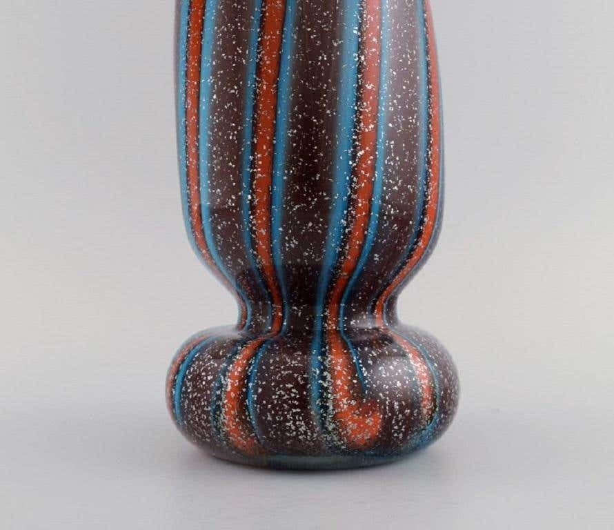 Large Murano Vase In Mouth Blown Art Glass, Italian Design, 1960s / 70s photo vinterior