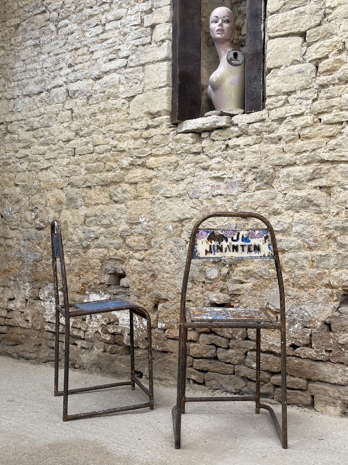 Metal Occasional Statement Lounge Or Hall Chairs. The Beauty In Decay. photo buy