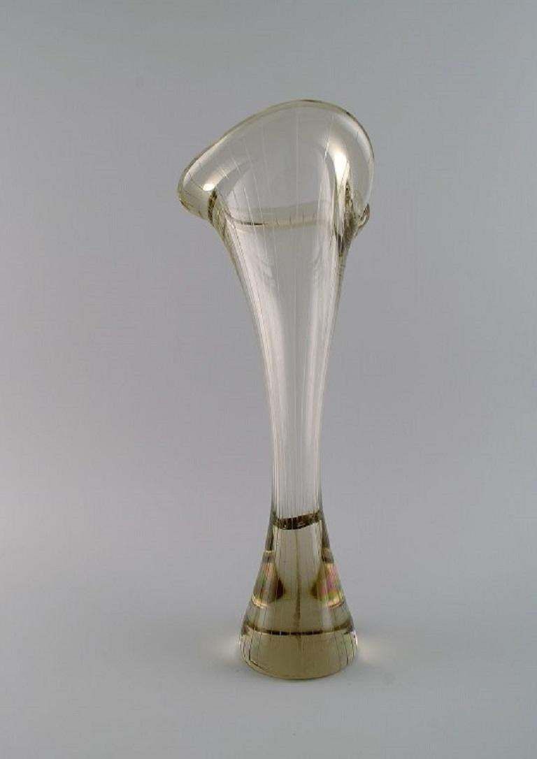 Mikko Helander For Humppila Lasi Large Organically Shaped Vase photo furniture