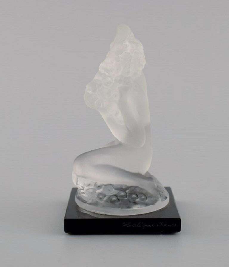 René Lalique France Nude Woman In Frosted Art Glass Mid 20th Century photo 337.0