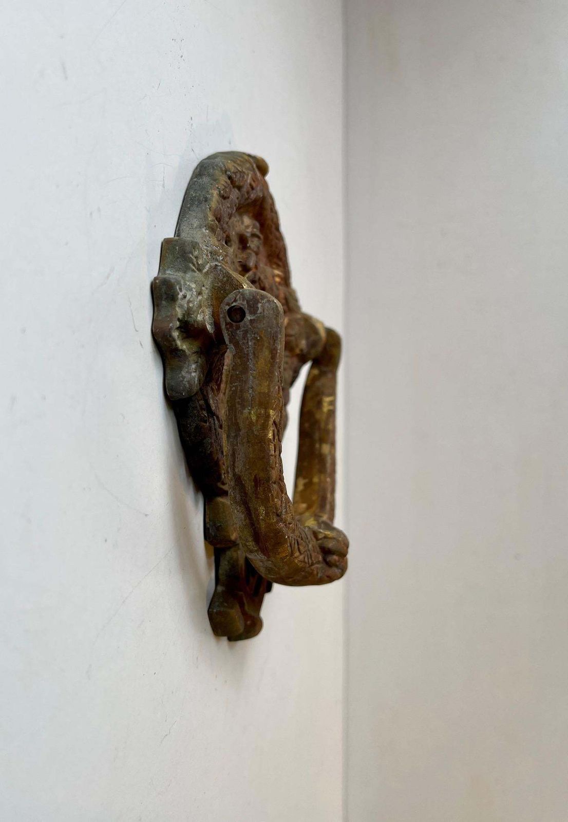 Antique Bronze Door Knocker With Hunting Theme photo furniture