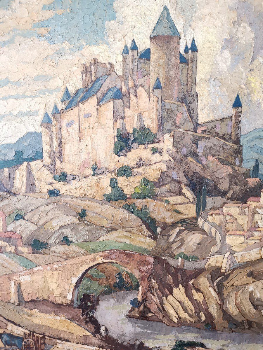 The Alcazar Of Segovia, Painting Jean De Lobe (Lobel) photo furniture
