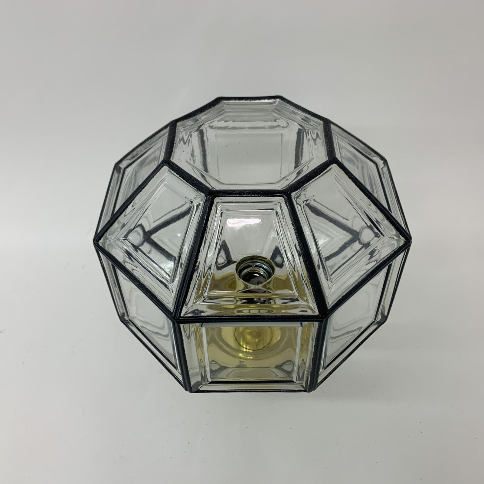 Mid Century Plafondlamp Van Glashütte Limburg, Jaren 1960 photo Verlichting