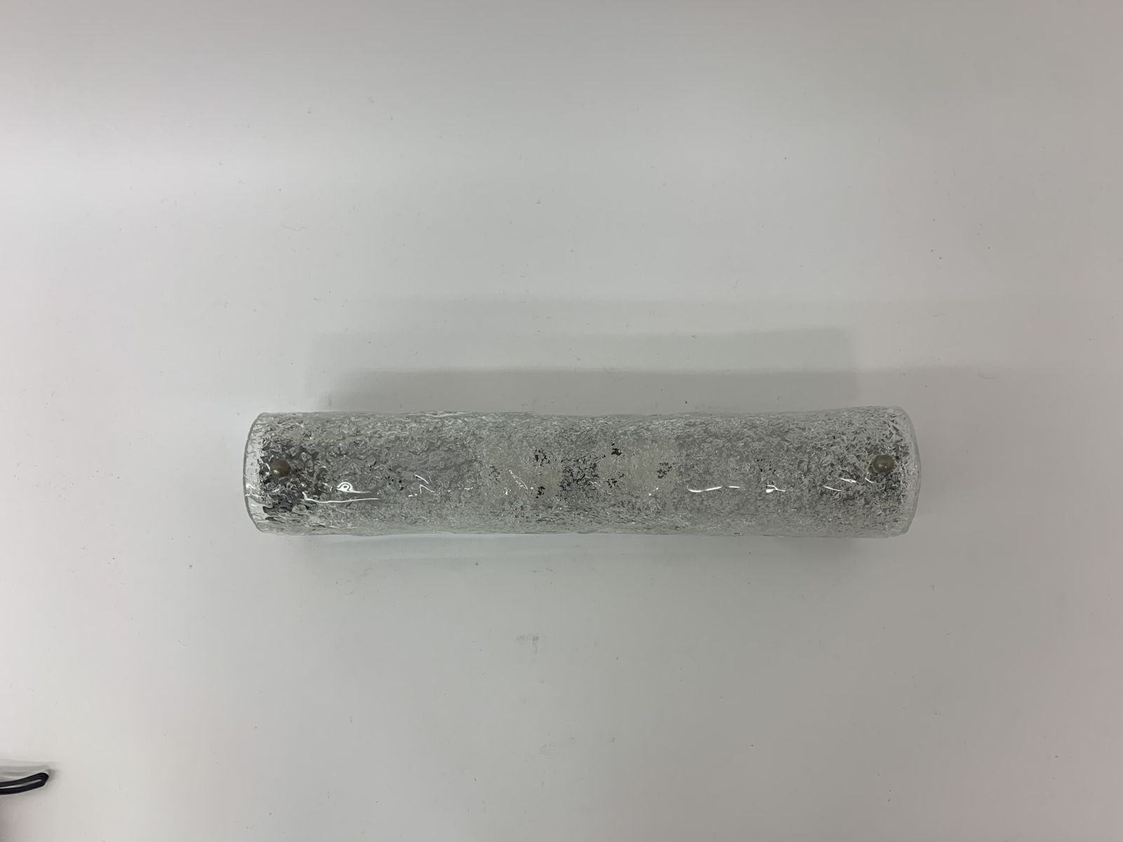 Lighting Murano Ice Glass Tubular Wall Lamp Or Sconce From Hillebrand, Germany, 1970s photo