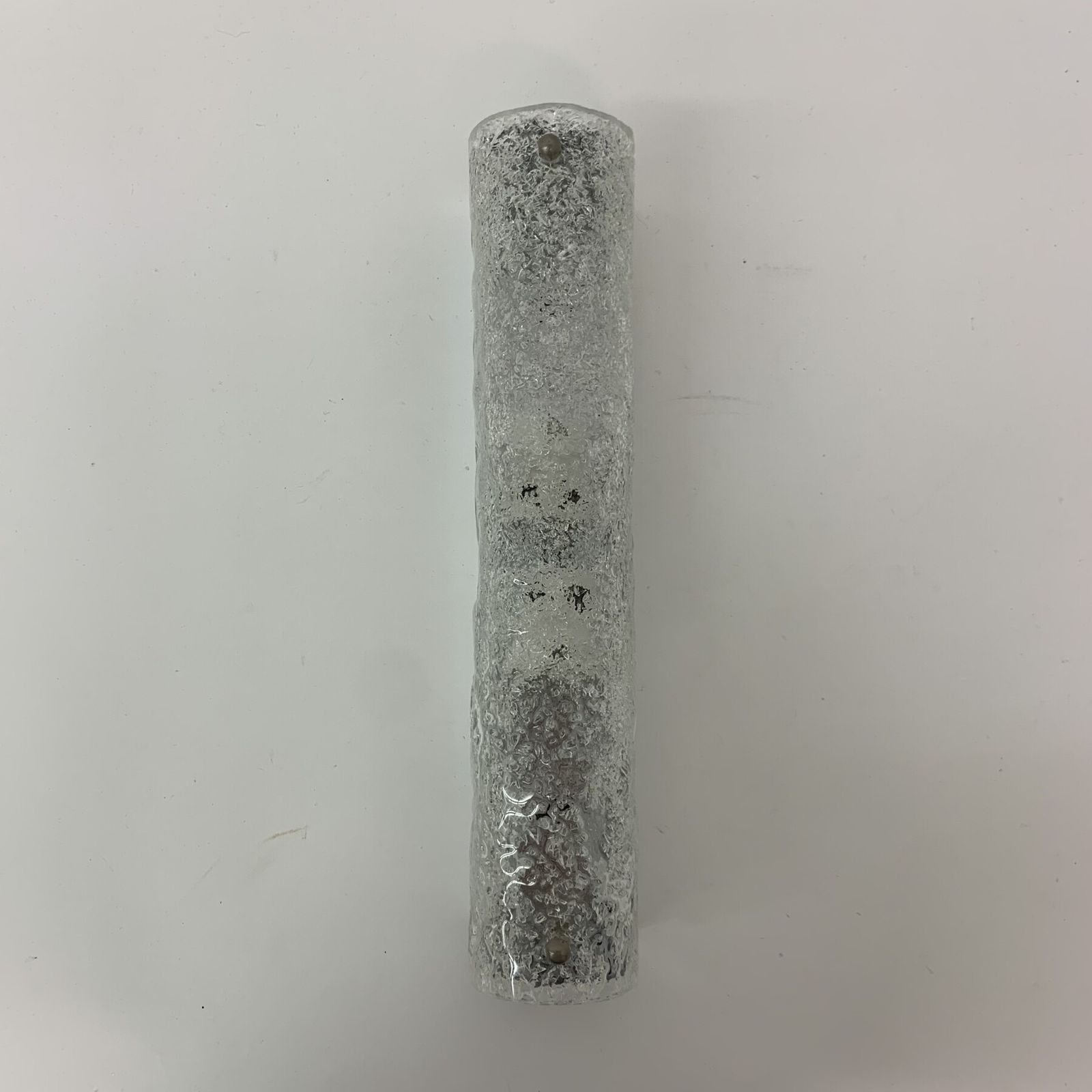 365.8 Murano Ice Glass Tubular Wall Lamp Or Sconce From Hillebrand, Germany, 1970s photo