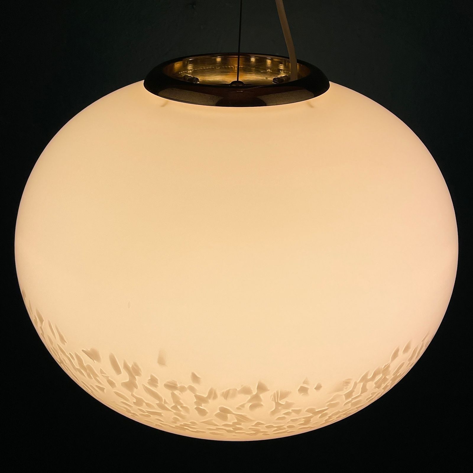 Classic Beige Murano Pendant Lamp Vetri Murano Italy 1970s photo buy