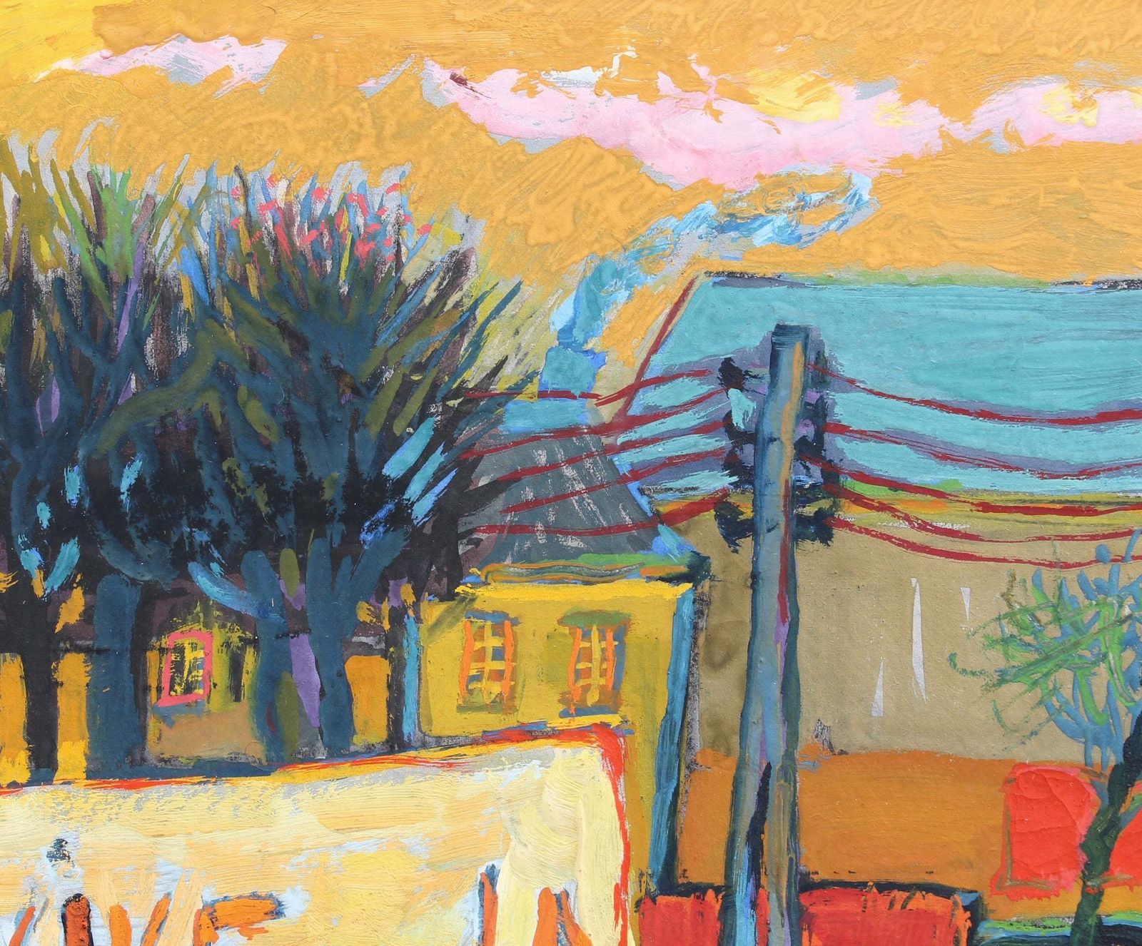 Art 'Winter In Provence' By Raymond Debiève Circa 1970s photo