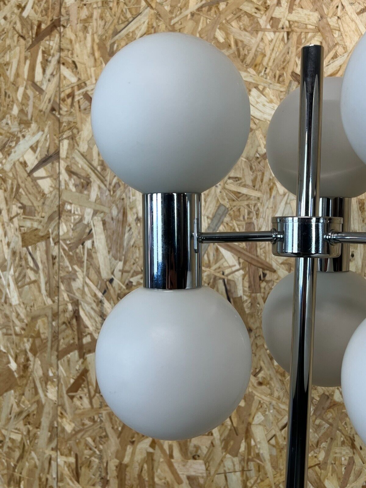 60s 70s Lamp Light Floor Lamp Metal Glass Space Age Design photo Lighting