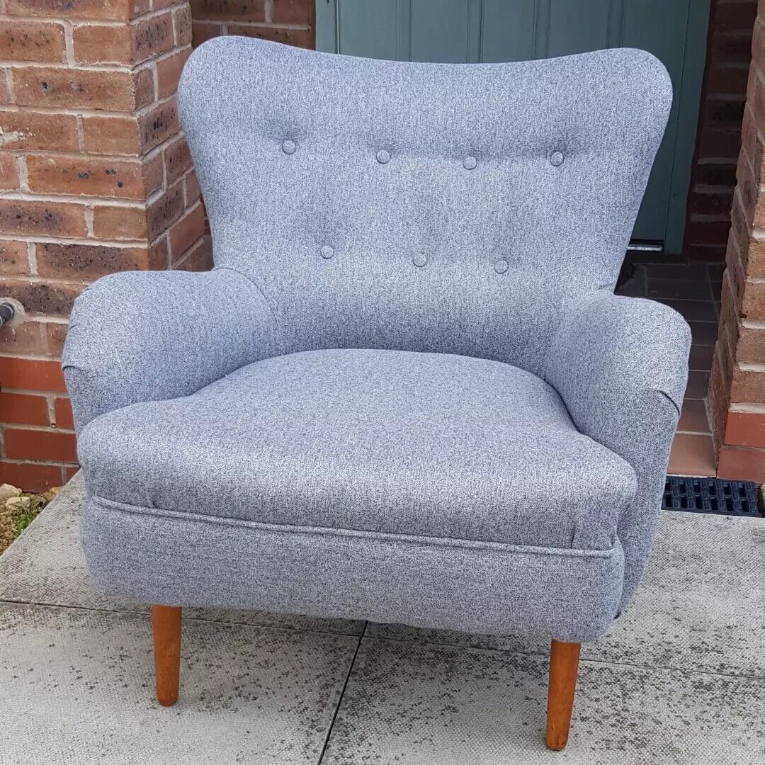 Ernest Race Da2 Armchair 1949 Mid Century Vintage Reupholstered