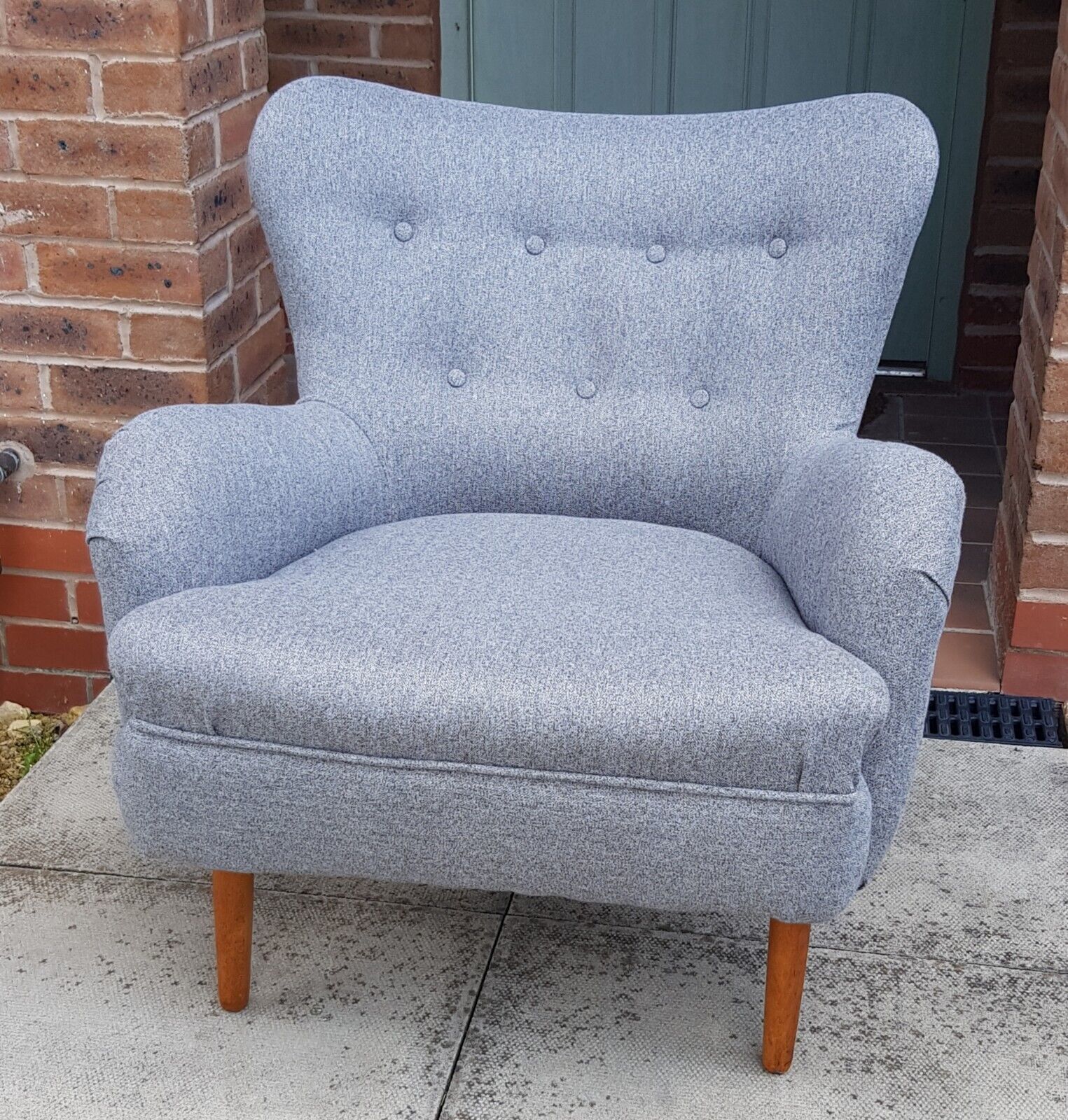 Ernest Race Da2 Armchair 1949 Mid Century Vintage Reupholstered photo vinterior