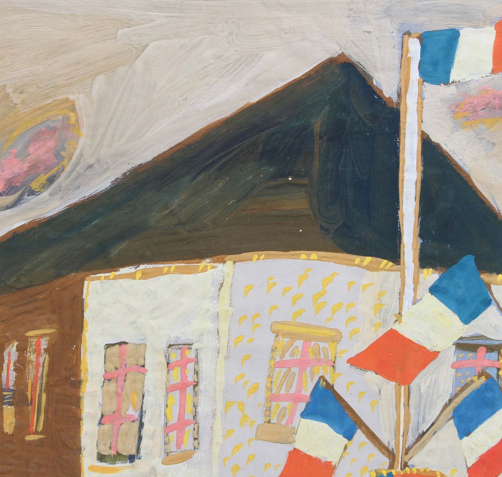 'Cafe Of The Square' By Raymond Debiève (Circa 1970s) photo 2200.0