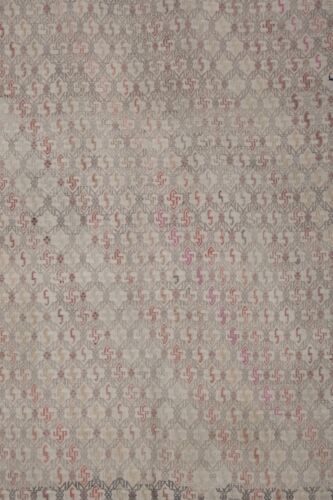 Vintage Faded Turkish Jajim Kilim Rug 5'3'' X 7'11'' photo for sale