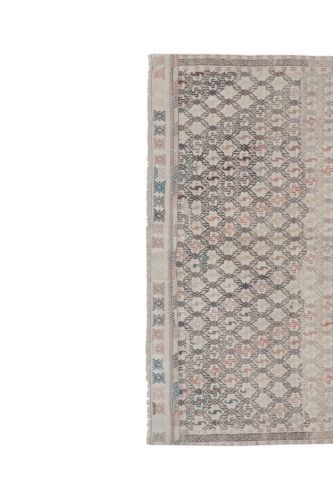 Vintage Faded Turkish Jajim Kilim Rug 5'3'' X 7'11'' photo 660.0