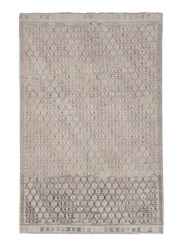 Vintage Faded Turkish Jajim Kilim Rug 5'3'' X 7'11''