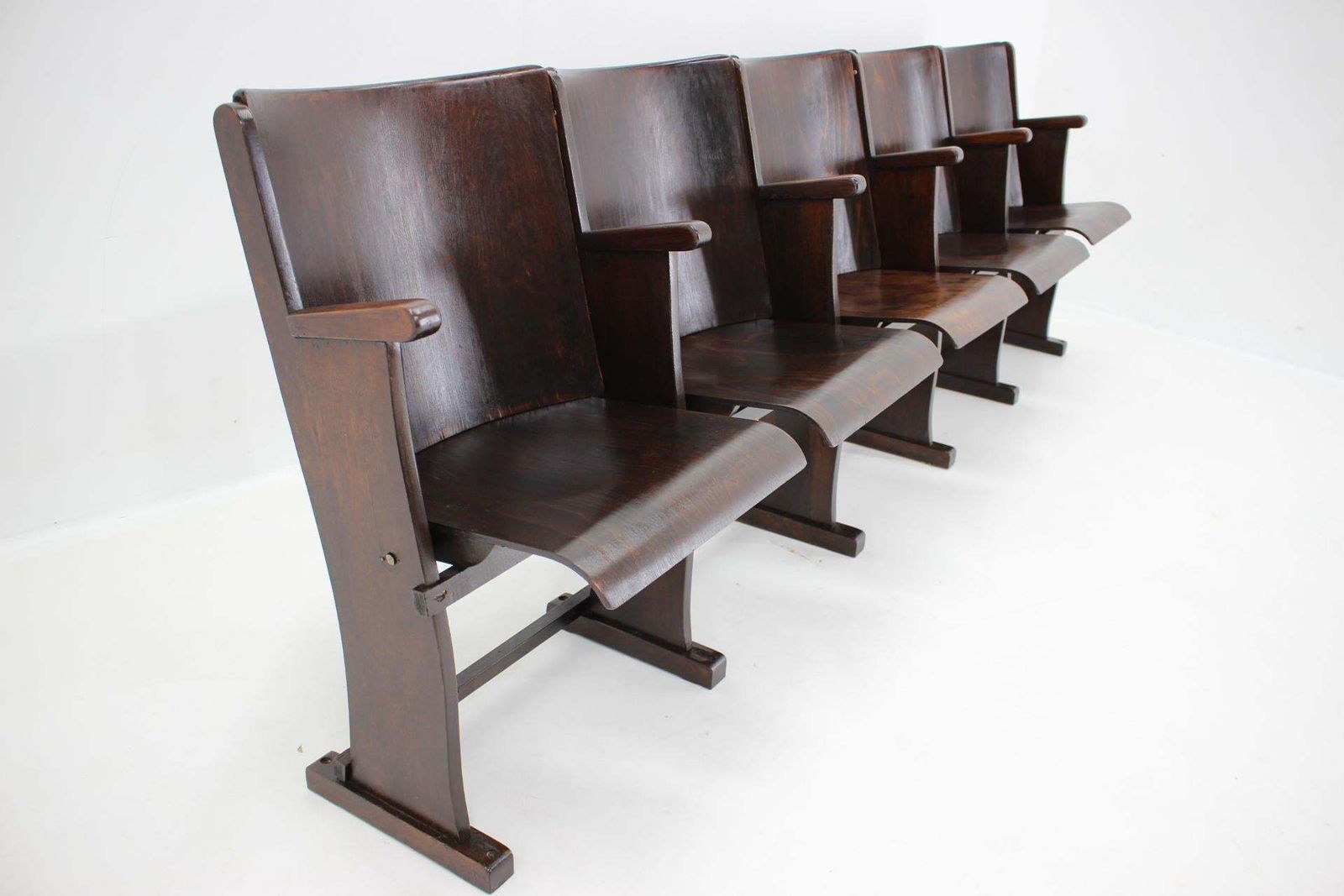photo for sale 1960s Cinema 5 Seats Bench By Ton, Czechoslovakia
